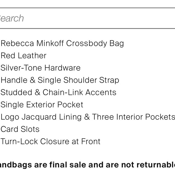 Rebecca minkoff red leather studded crossbody bag - Picture 6 of 7